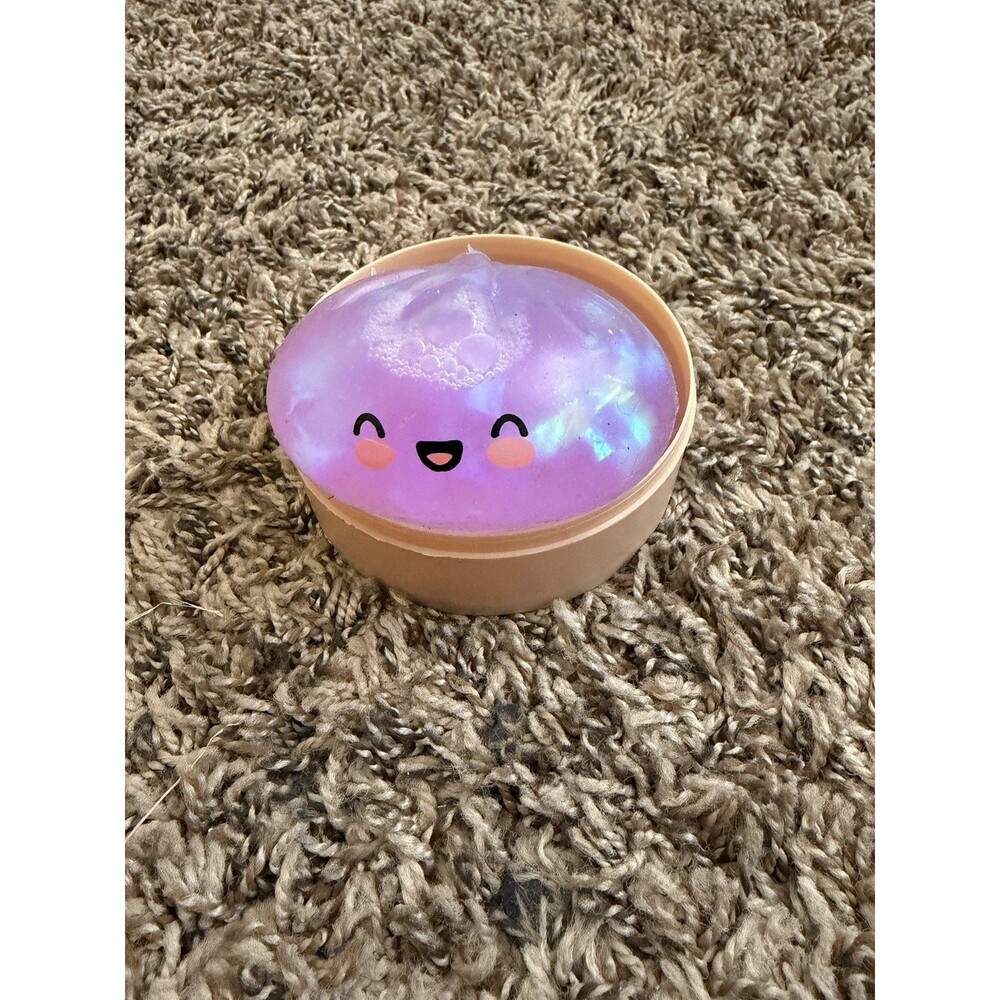 Very Rare Holographic Mystery Dumpling Squishy Bun Purple Glitter